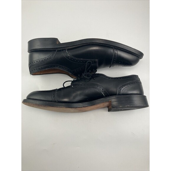 Allen Edmonds Men’s 9.5 AA  Black Sanford Captoe Oxford Shoe Made In USA main image 6